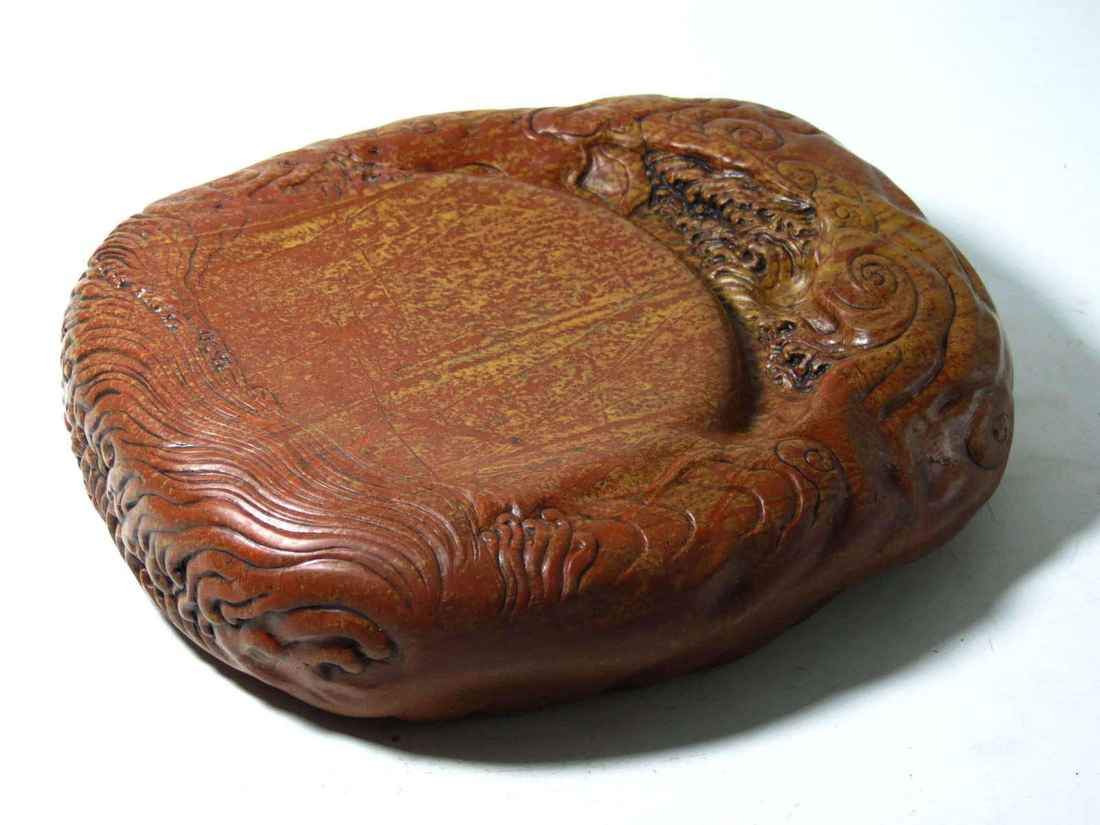 海天旭日特色中国非遗红丝砚文化精品文房民间手工艺雕刻春秋