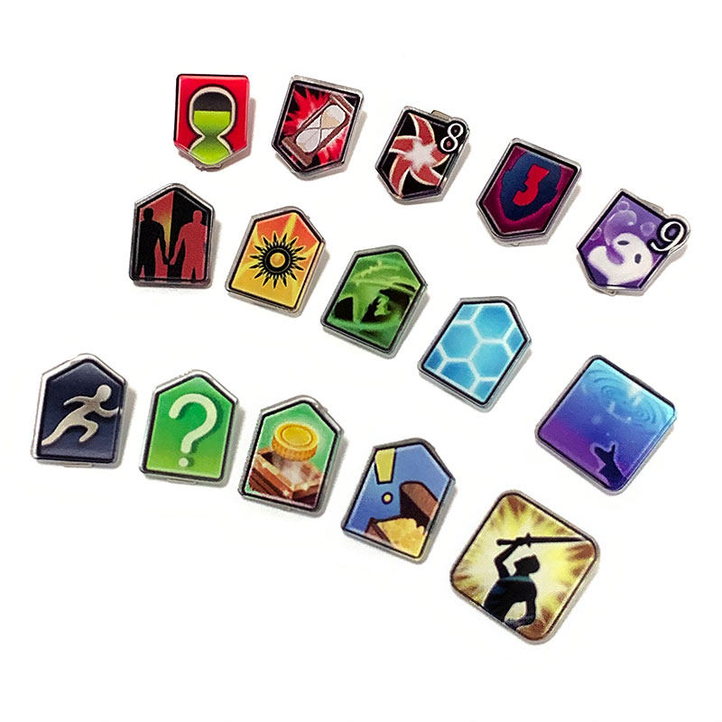 同人周边 站姿 「buff图标」最终幻想ff14易伤 护盾头饰发夹 放生