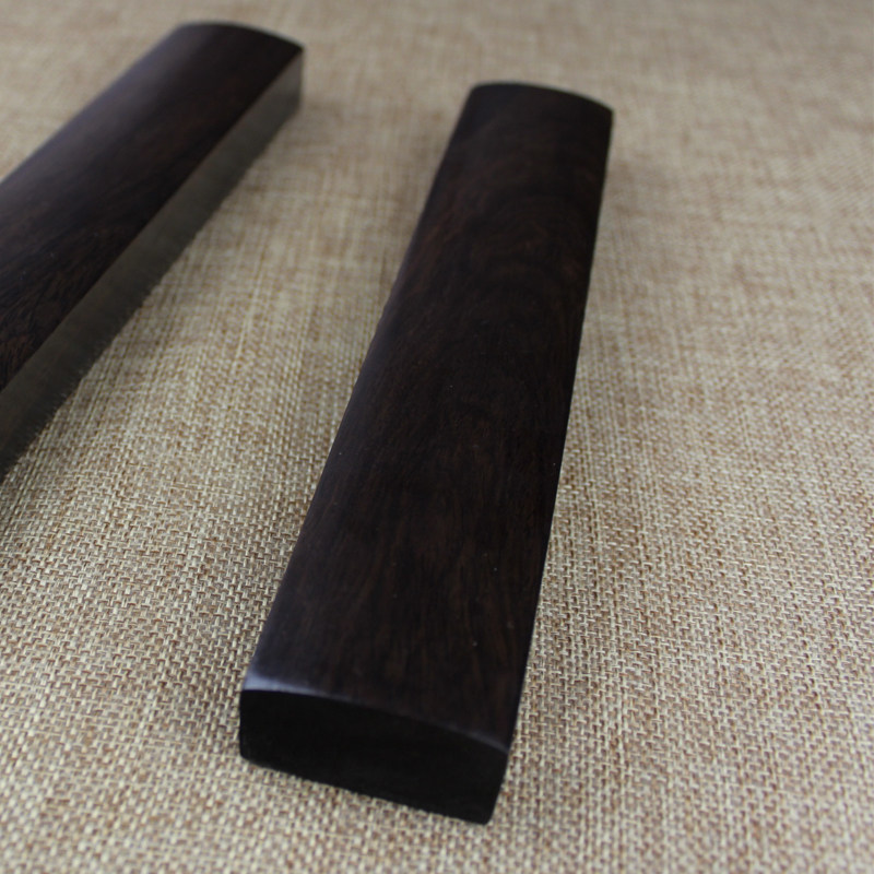 黑梓木文具红木镇纸镇尺毛笔书法文房四宝黑紫檀书镇礼品22cm包邮