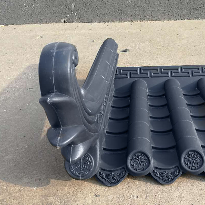 古建仿古pvc塑料装饰翘角配件四合院中式轻质石棉瓦