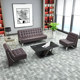 Business office sofa minimalist modern office sofa table combination of simple small sofa three-bit hardware Business office sofa minimalist modern office sofa table combination of simple small sofa three-bit hardware