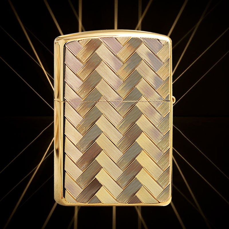 美国zippo交错编织原装正版芝宝煤油防风千丝万缕zippo