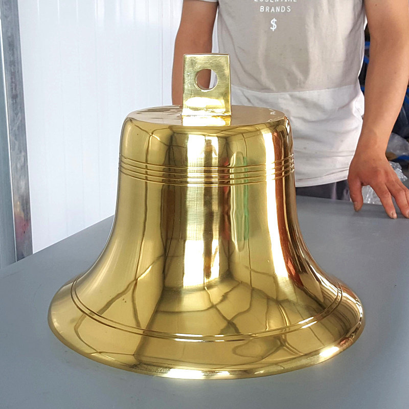大号铜钟铜铃铛纯铜吊钟西洋钟教堂挂钟船钟学校上课警钟上市活动