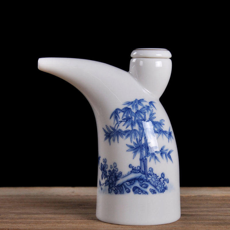 家用小酒壶陶瓷半斤青花瓷酒具酒壶可加热温酒壶景德镇小号分酒壶