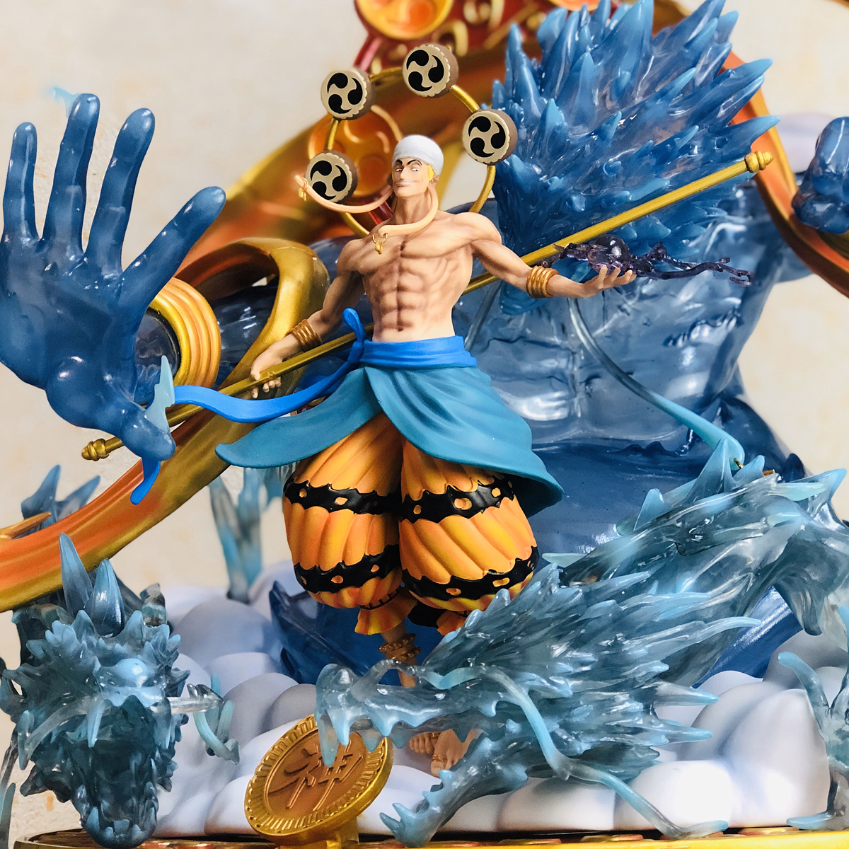 手办海贼王gk黑珍珠雷神艾尼尼路空岛雕像大型海贼王手办专区