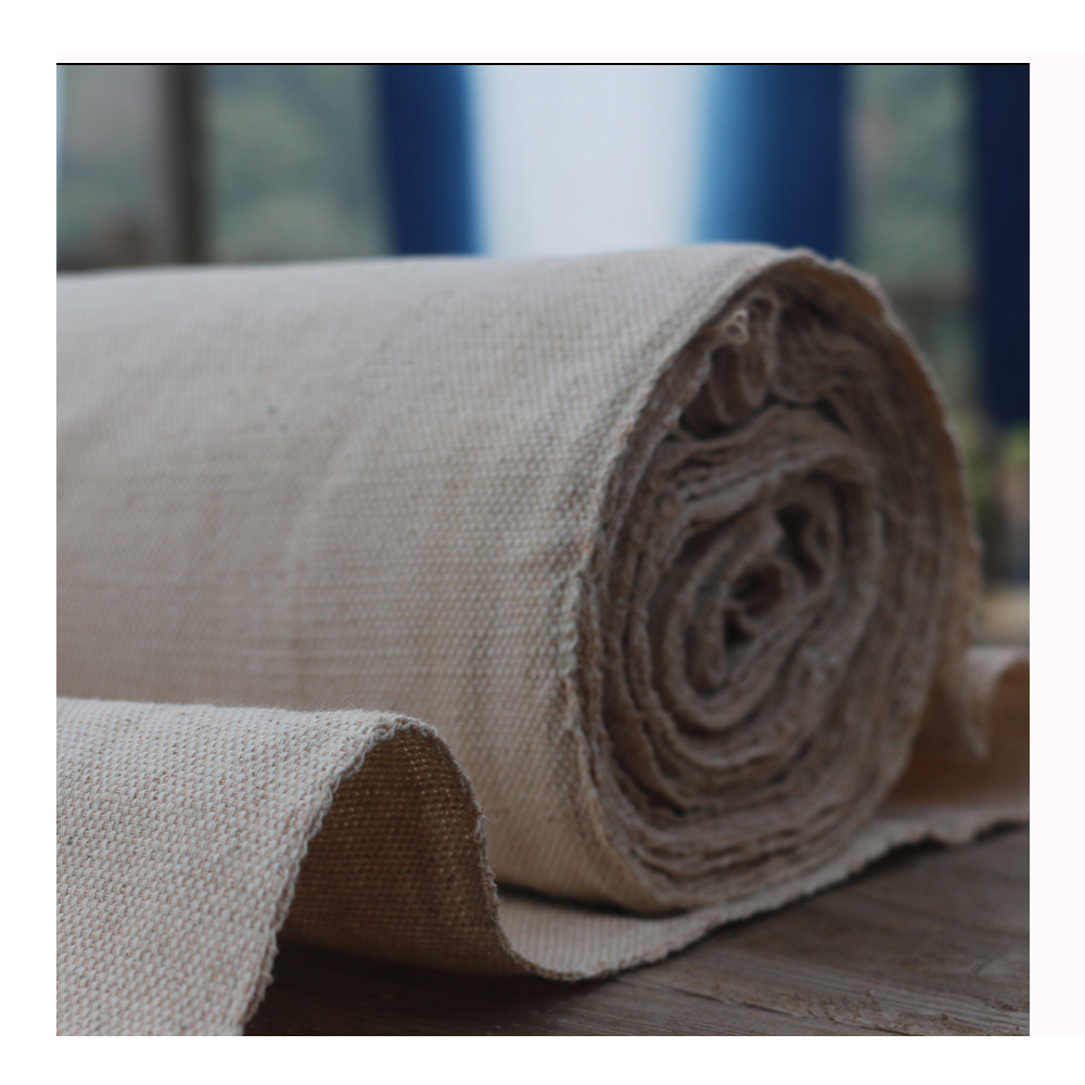 倚山山人手工老粗棉布薯莨旧布包包服装复古海绵垫