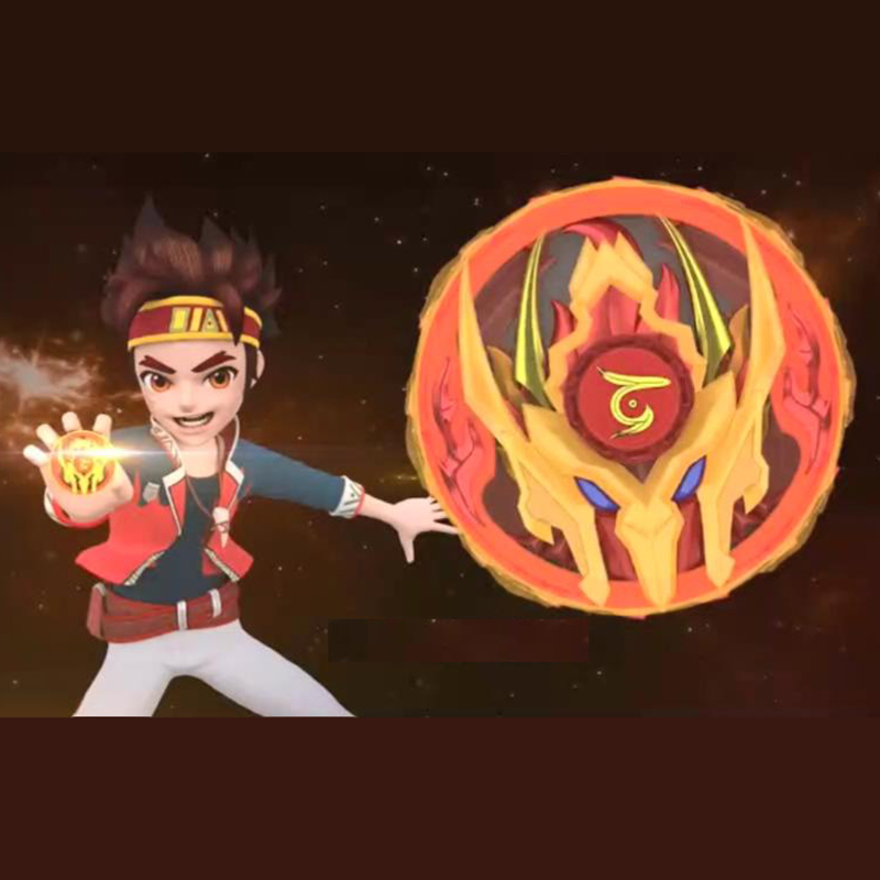 三宝凤皇神赤兽王万兽王冰极爆甲雪暴玩具陀螺陀螺