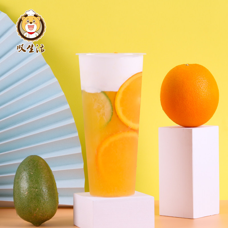 叹生活橙汁浓缩果汁奶茶店专用饮料橙汁浓浆满杯橙橙商用原浆1l