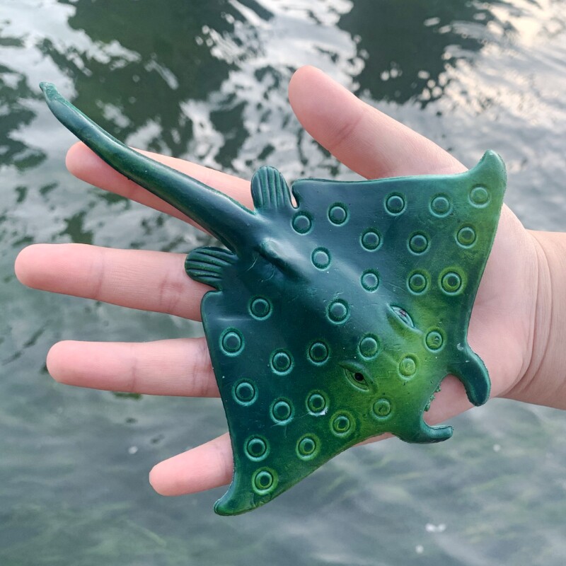 软胶仿真魔鬼鱼蝙蝠鱼幼儿园儿童玩具可爱静态海洋仿真
