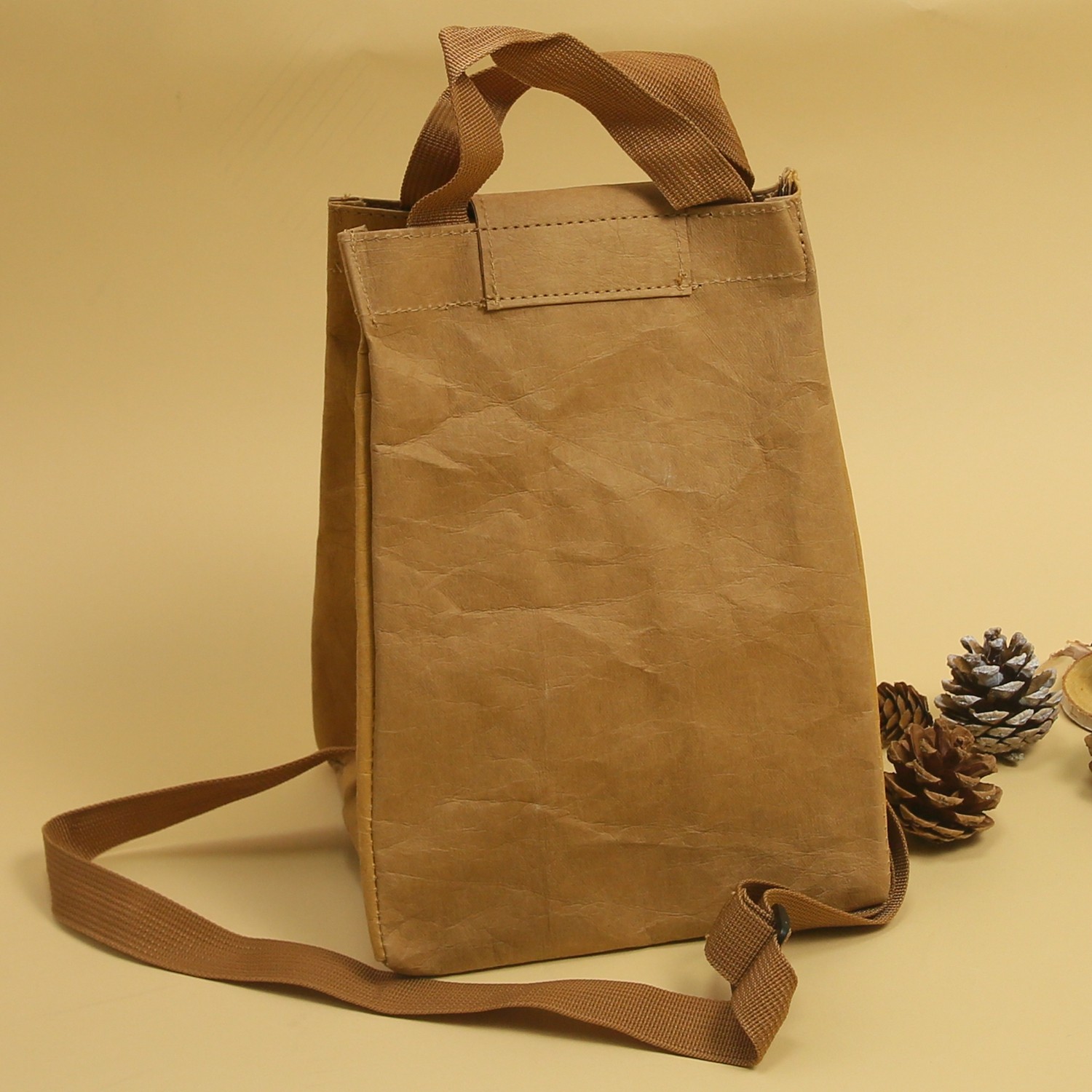 手提包手提包袋shark萨刻百搭牛皮牛皮纸纸袋复古便当包