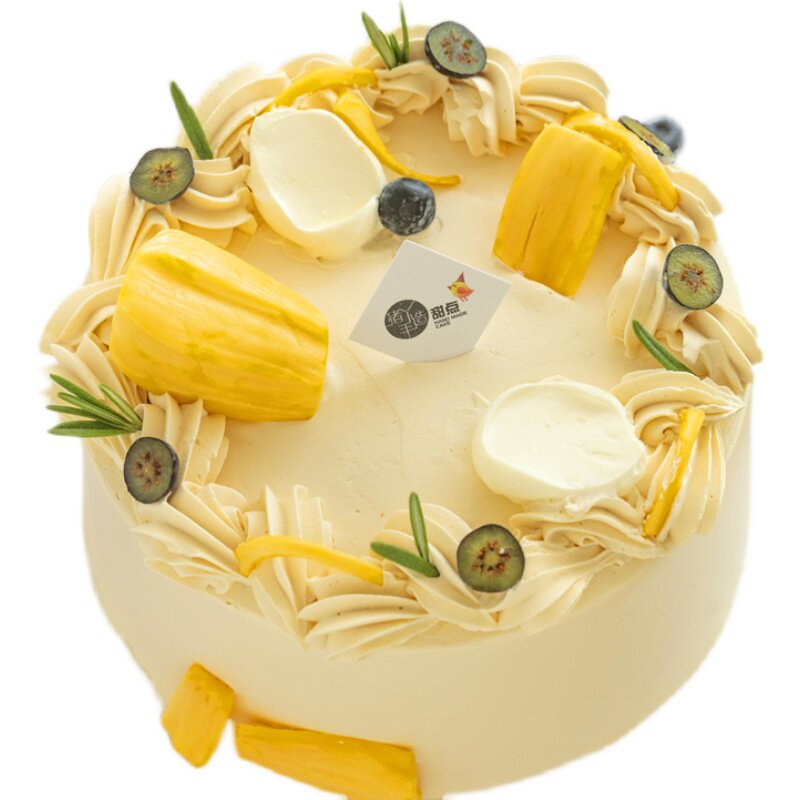 猪丫手菠萝蜜水果夹心蛋糕动物奶油宝宝儿童生日蛋糕新鲜