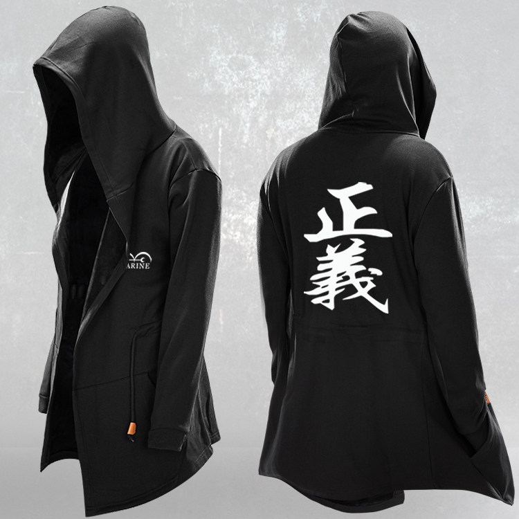 海贼王航海王路飞动漫周边正义海军披风衣服春夏短袖动漫t恤