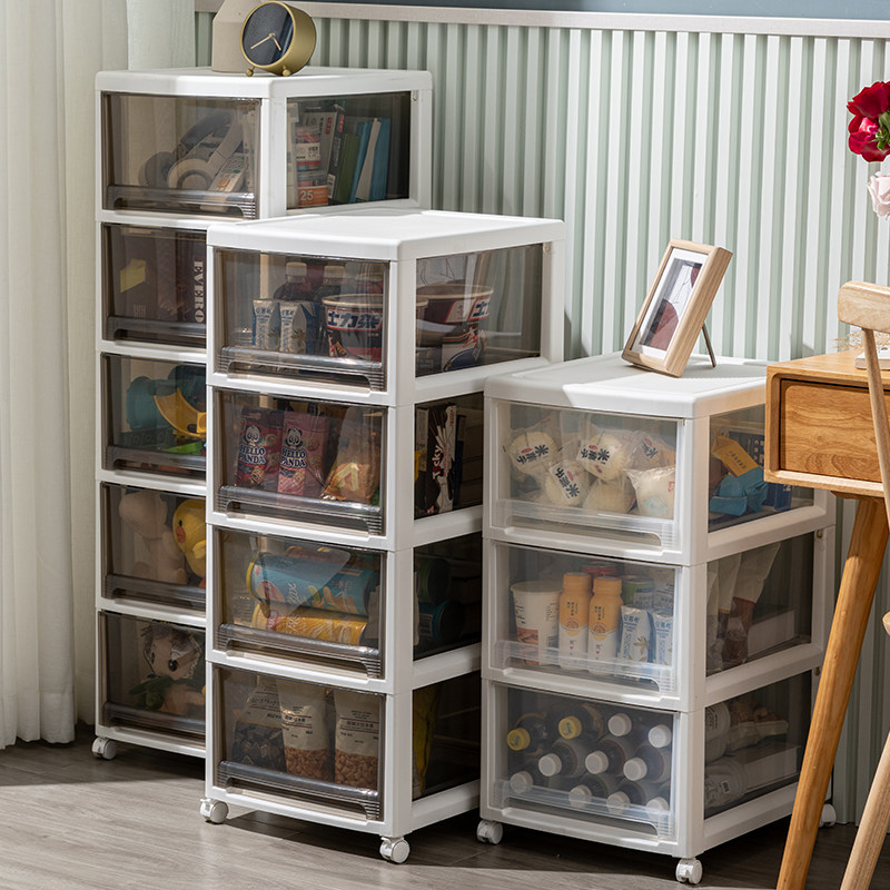 收纳玩具抽屉透明塑料家用整理衣服多层储物收纳柜