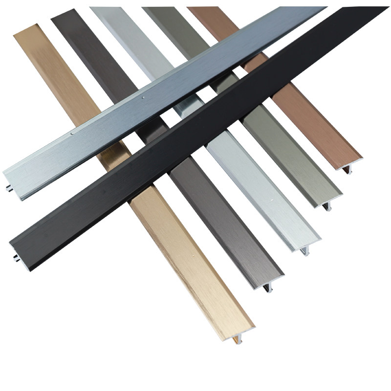 铝合金t型背景墙面装饰压边条瓷砖t型平扣集成板岩板极细吊顶压条