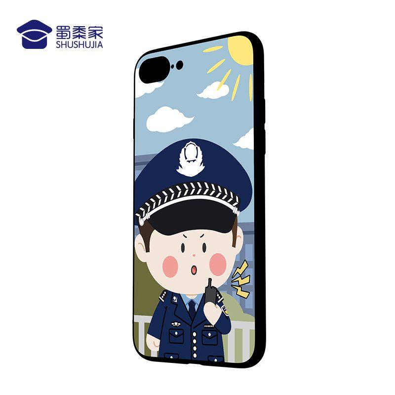 机壳警察款手华为小米opoo苹果vivo可爱版手动漫3c周边