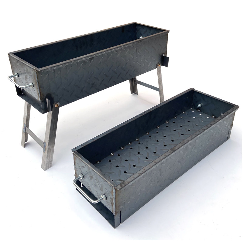 包邮加厚加长商用户外木炭烧烤炉子木碳烤羊肉串炉子烧烤箱烧烤架