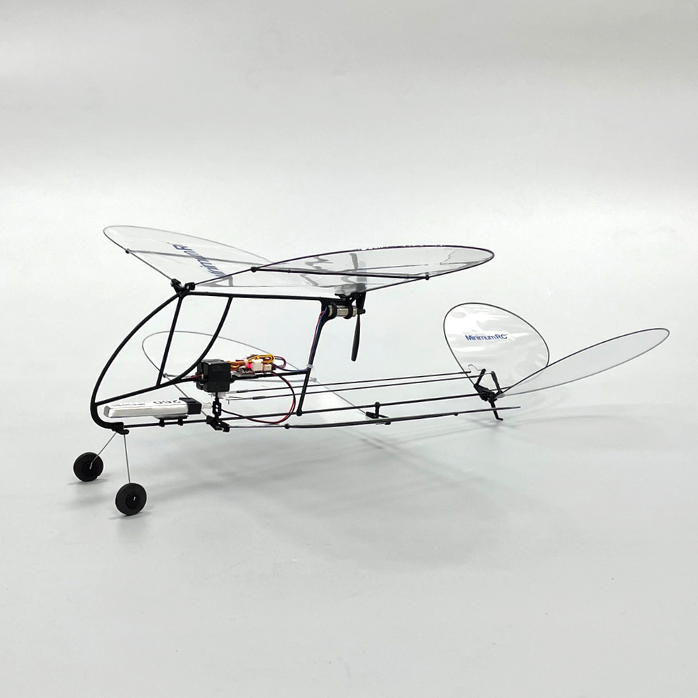 minimumrcshrimpv2双翼超轻飞机碳纤维遥控固定滑翔机航模