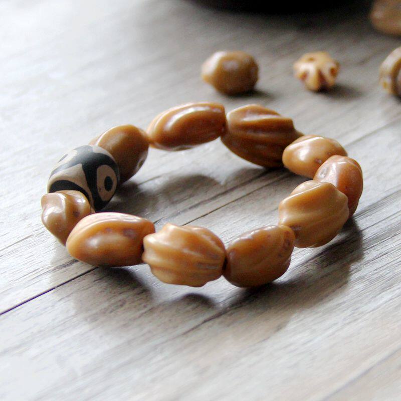 娜饰界尼泊尔天然龙骨佛手印菩提手串链珠原创设计礼物文艺范民族