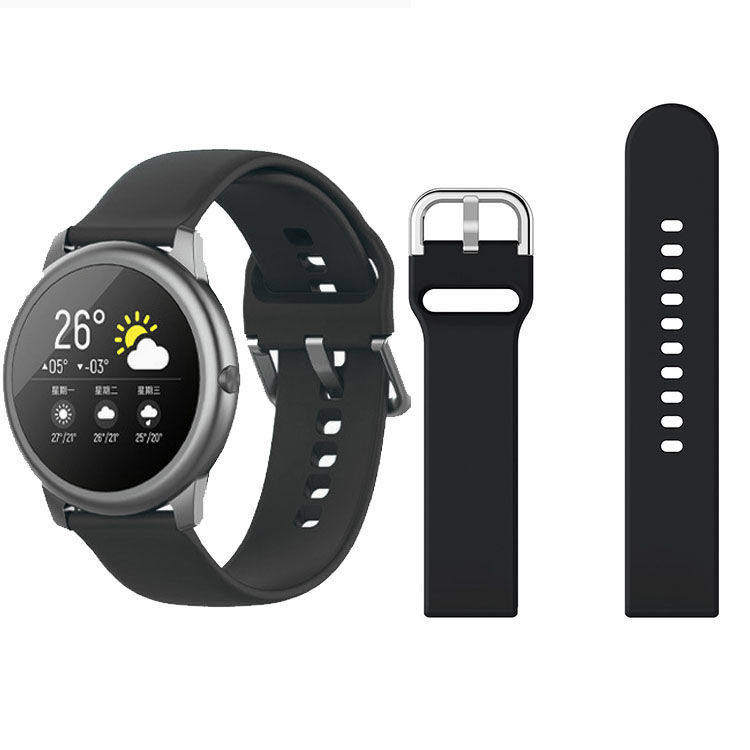 适用小米haylousolarls05反扣硅胶运动手环22mm智能手环