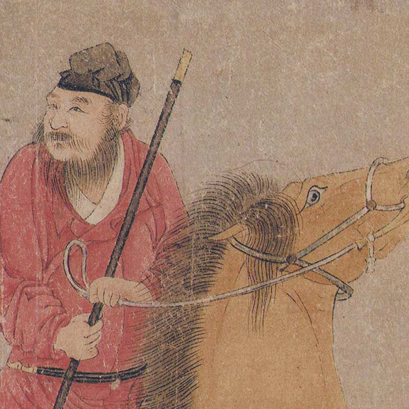 韩干十六神骏图书画横幅国画真迹高清艺术微喷国画