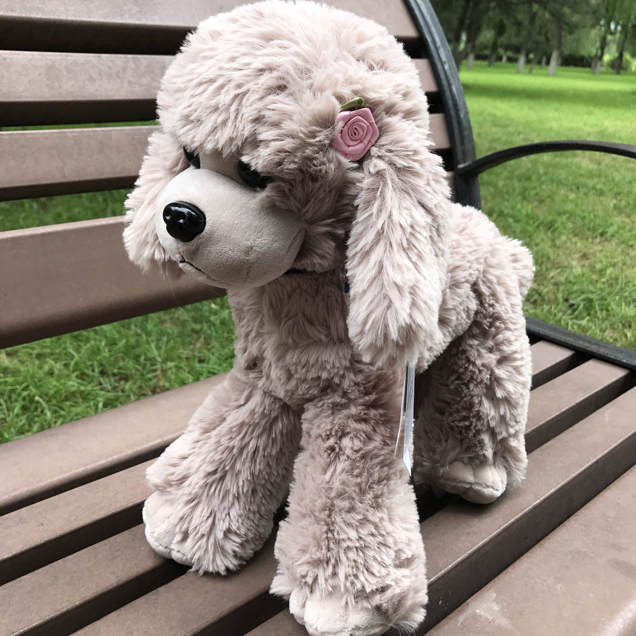 可爱狗狗公仔泰迪狗毛绒玩具仿真比熊贵宾玩偶娃娃毛绒布艺类玩具