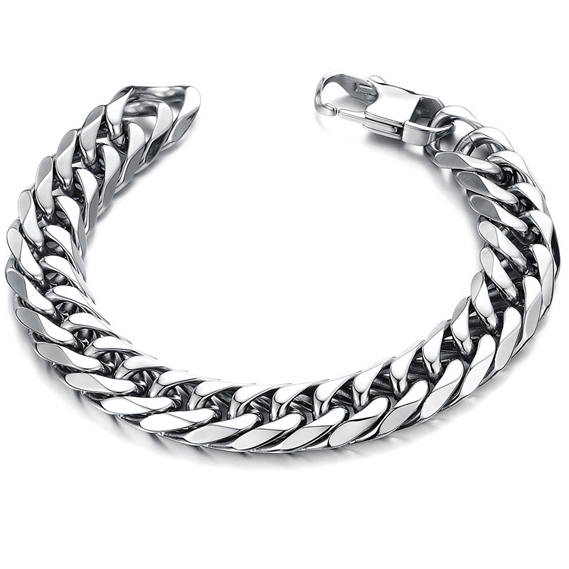 欧美个性兄弟手镯链子霸气手链欧美时麻花金属手链