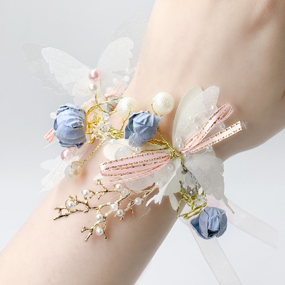 新娘手腕花伴娘婚礼姐妹团手花环伴手礼森系小清新秀禾高档结婚韩