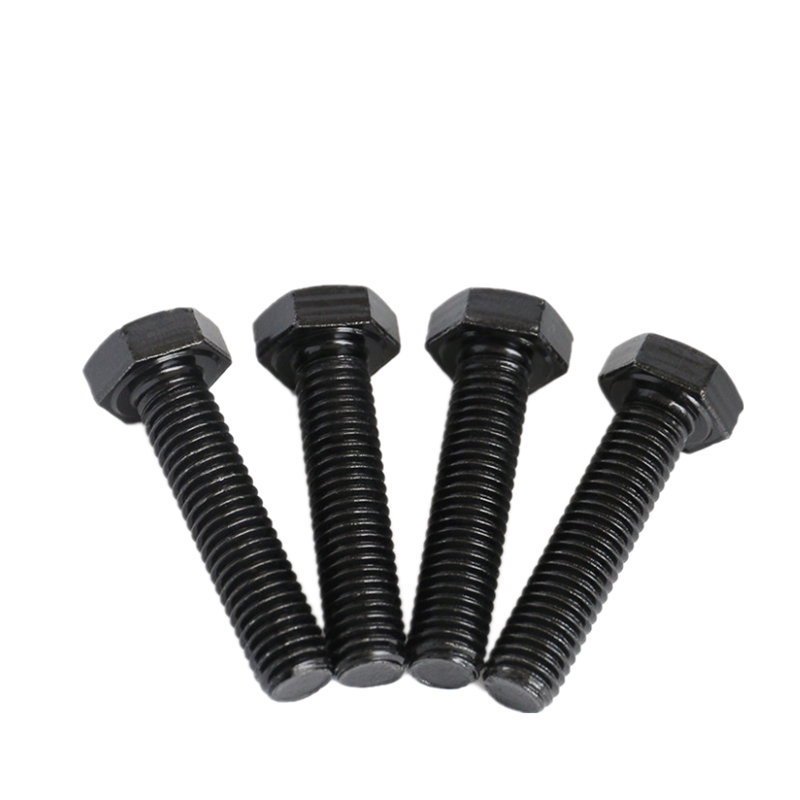 8.8级外六角螺丝黑色加硬外六方螺栓16厘螺杆m18m20m22m24个大