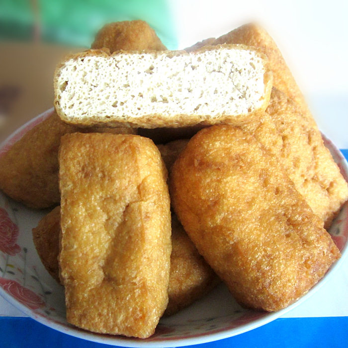 安庆特产油豆腐生腐豆腐果菜籽油制作豆腐泡松腐当日现做2斤包邮