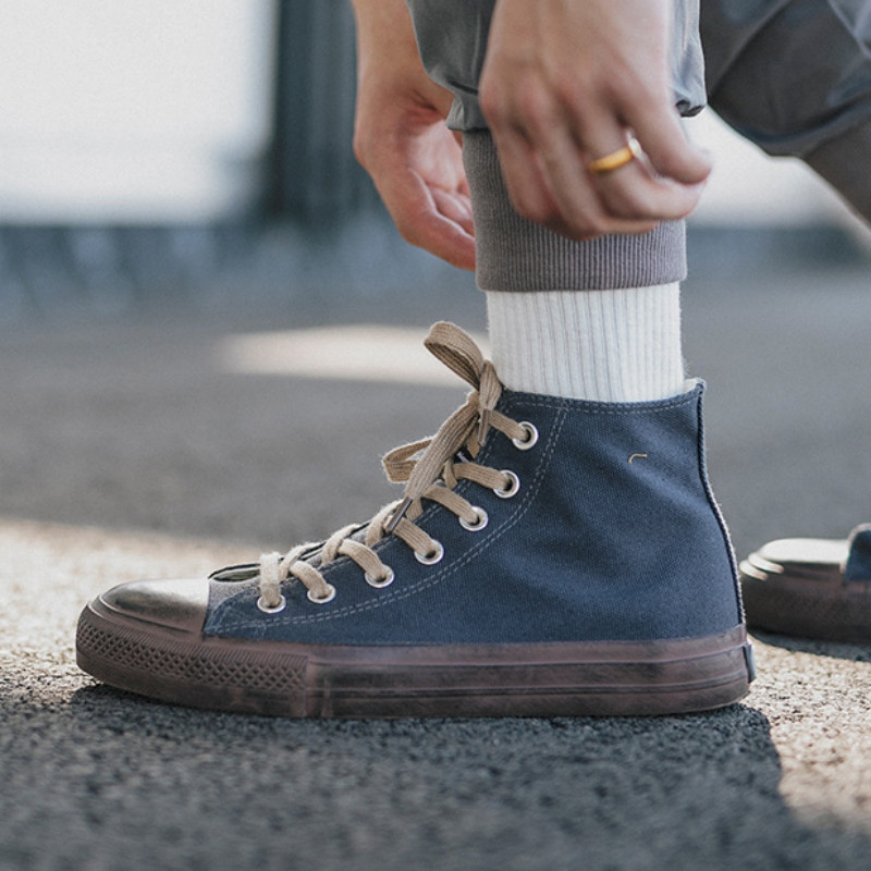 久留moon冈山star复古nigel硫化鞋日帆布鞋