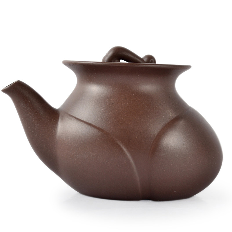 天福茗茶 陆羽紫砂如意壶组 台湾原装进口功夫茶艺 原创设计220cc