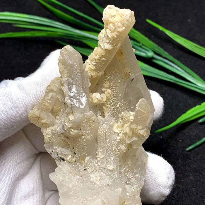 水晶天然共生提频高频消磁净化原石内蒙白水晶奇石