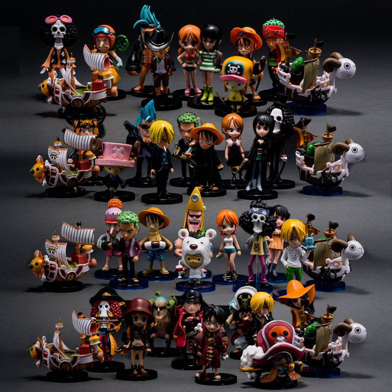 海贼王手办航海王玩偶全套38款模型车载汽车摆件路飞公仔开学礼物