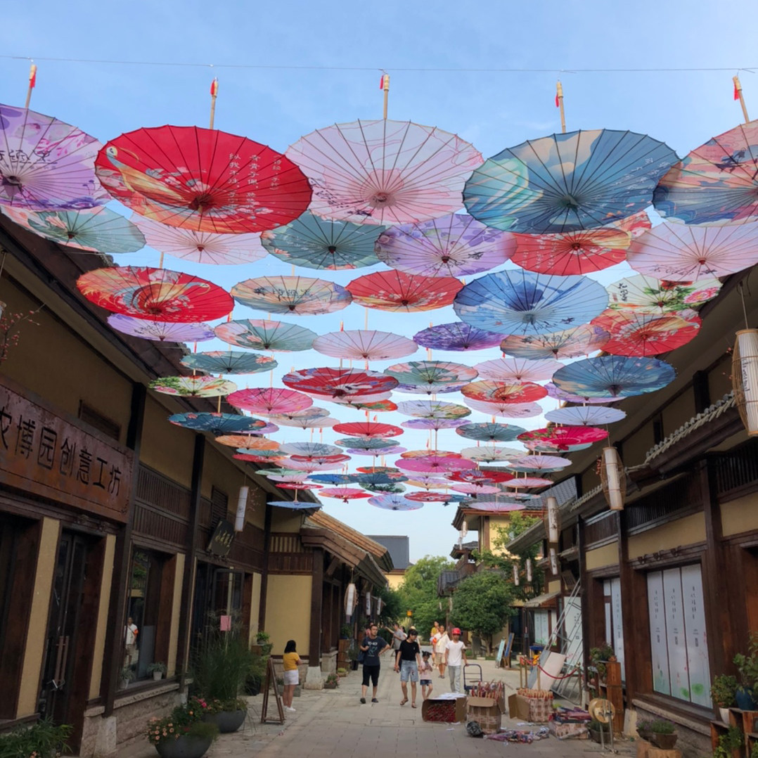 中国可加顺丰儿童伞灯装饰吊顶国风户外室内工艺伞