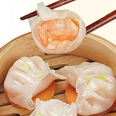 虾饺水晶鲜虾20个装400g手工港式早点水饺馄饨水饺