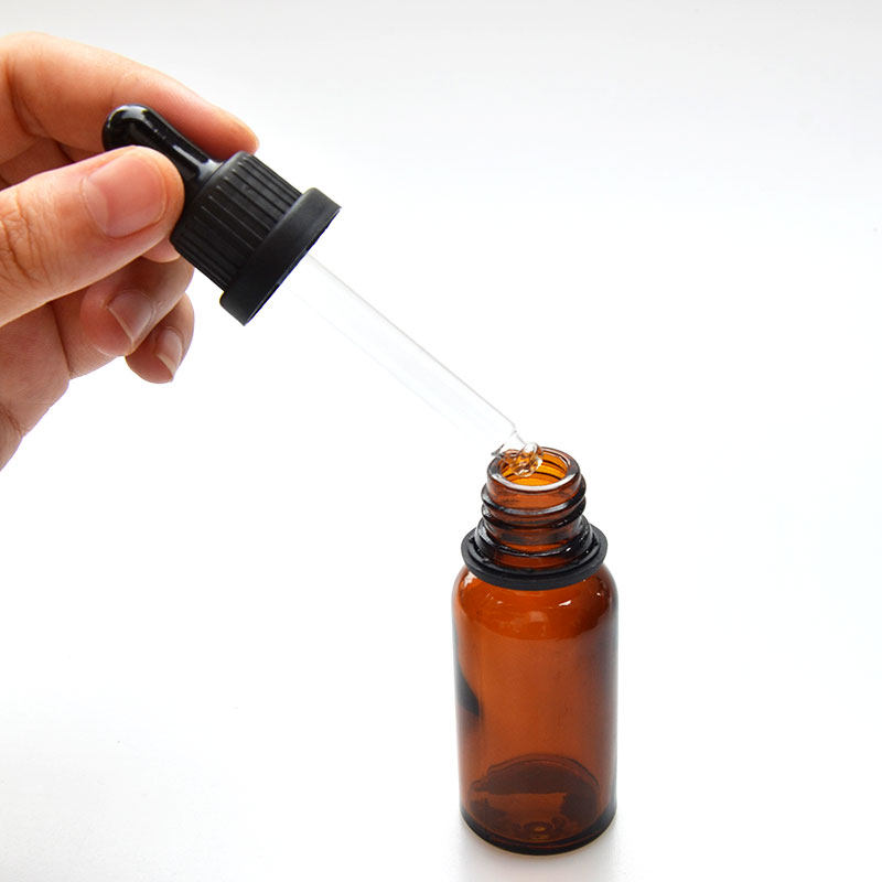 加厚精油调配玻璃空瓶胶头滴管分装5ml-100ml大头化妆