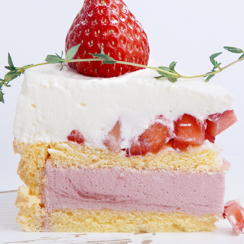 pitta冬日新品酸奶草莓芝士慕斯无糖低糖生日蛋糕新鲜生日蛋糕