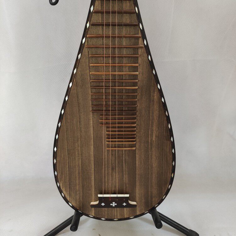 鸡翅木凤尾琴头琵琶专业考级面板做旧手工手工制琵琶
