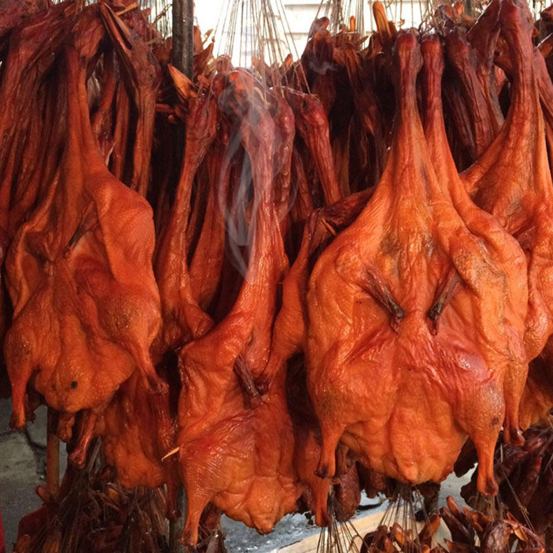 腊味腊鸭年货700g腊全湖南特产柴火烟熏板鸭腊