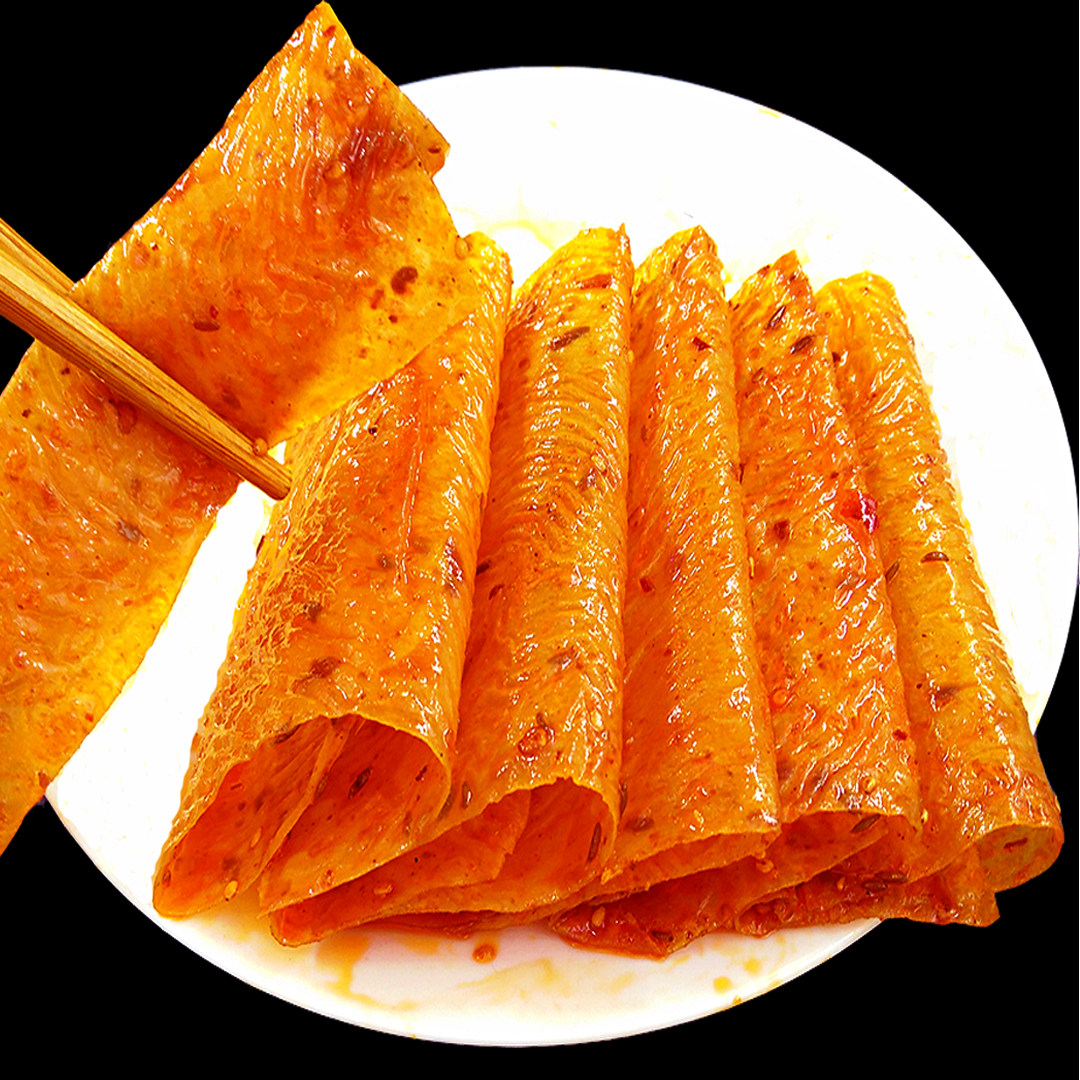 儿时辣皮豆皮零食麻辣怀旧味道8090后手大辣片豆腐干