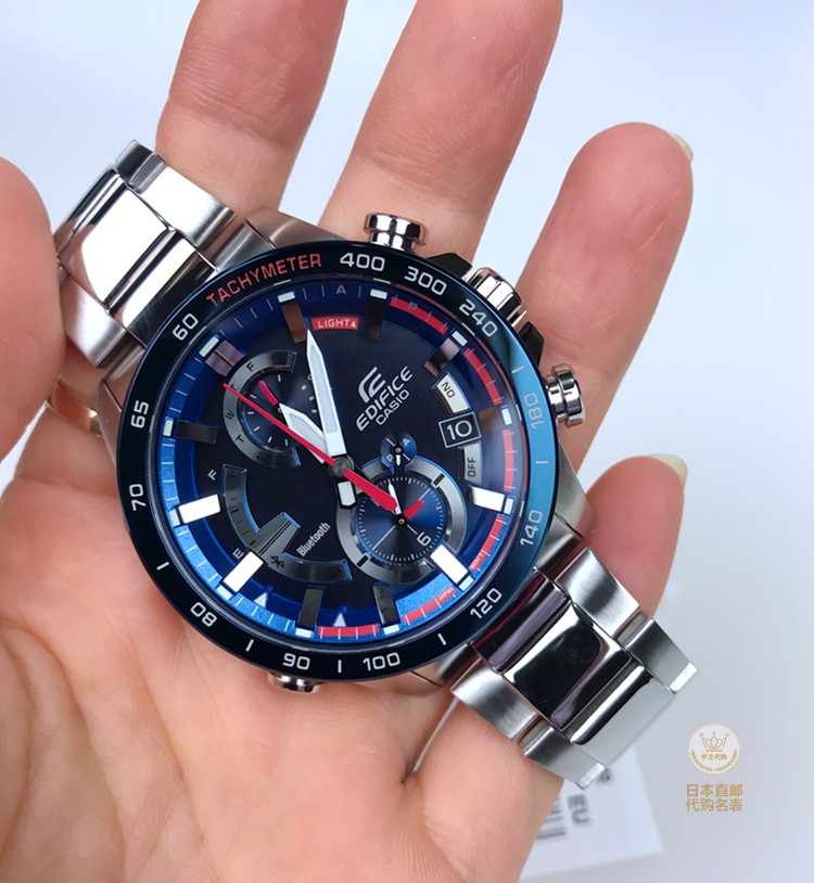 限量版卡西欧红牛f1赛车手表男士eqb-900tr-2蓝牙对时 男表