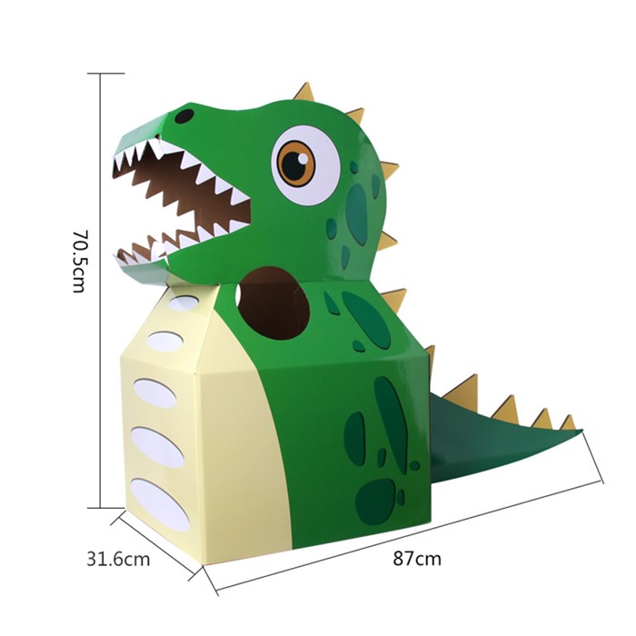 抖音同款恐龙纸箱子可穿纸盒衣服纸壳箱纸板手工diy制作纸皮玩具