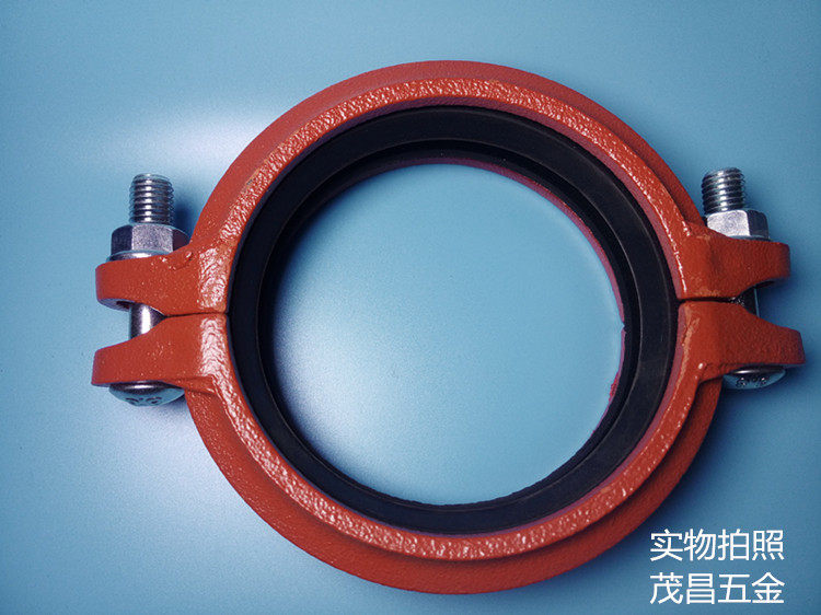 dn65-200 优质沟槽卡箍dn100消防管件dn150钢卡管箍活接头现货