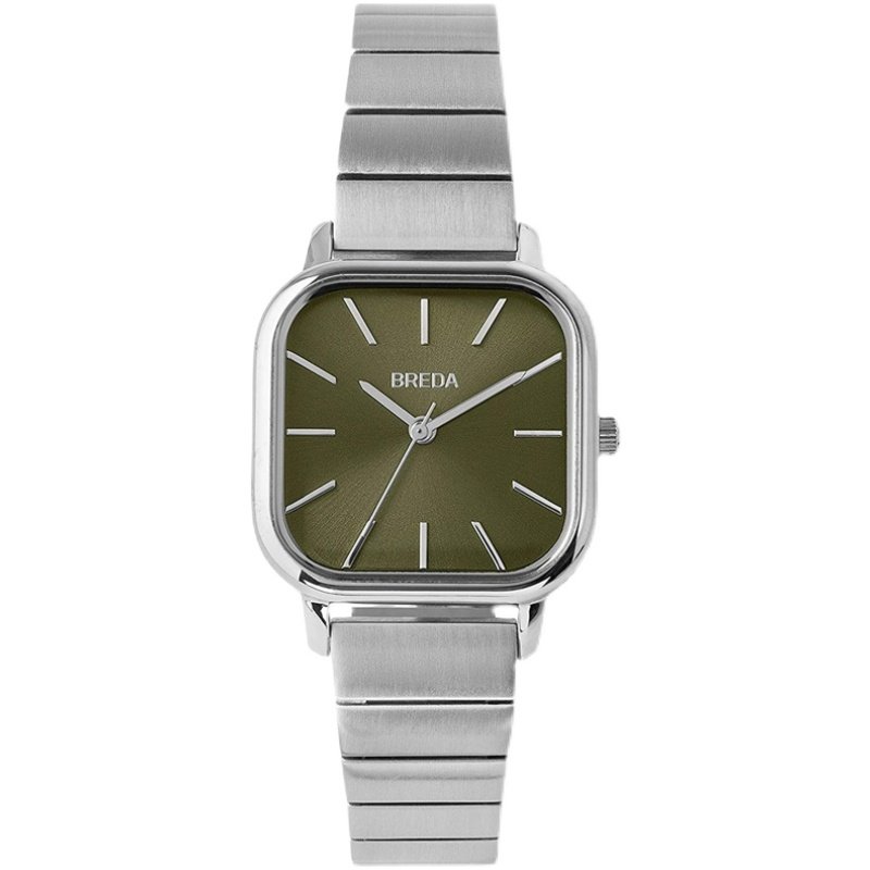 bredaesther复古方形手表女表小巧绿色表盘ins欧美腕表