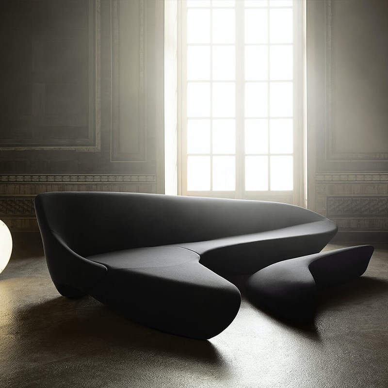 北欧客厅设计师现货真皮月亮月亮沙沙发moonsofa沙发