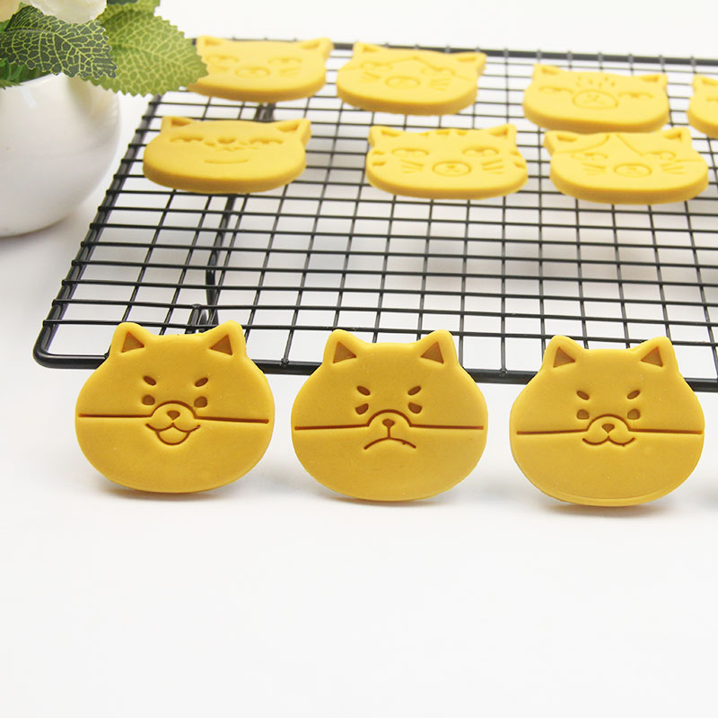 日系橘猫柴犬系列可爱人气卡通曲奇DIY翻糖饼干儿童亲子烘焙工具
