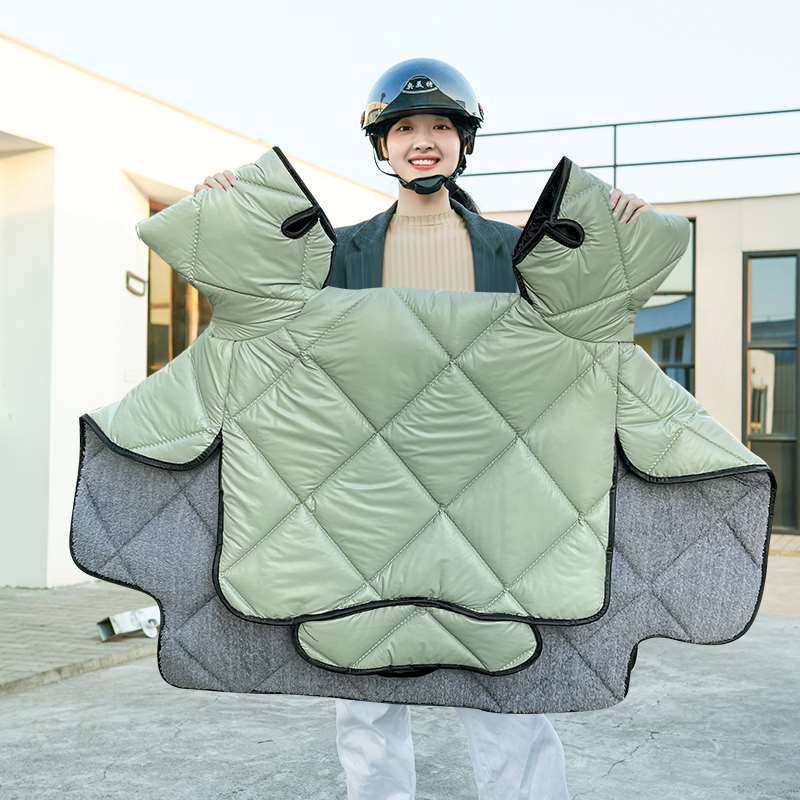 电动车挡风冬季踏板摩托车男女电瓶车防风加大加厚电动车挡风被