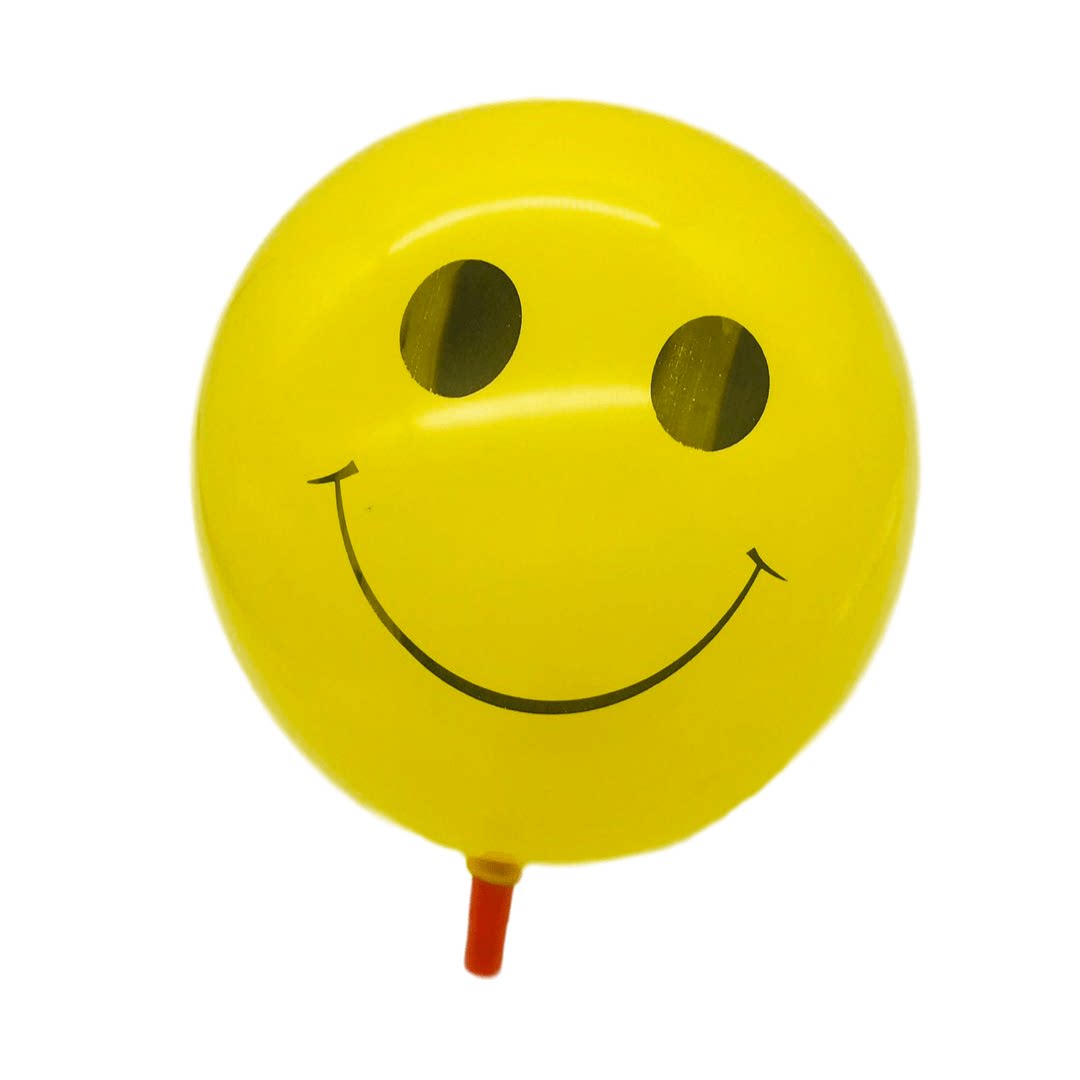 环保儿童玩具黄色加厚可爱笑脸气球小学生锻炼肺活量气球