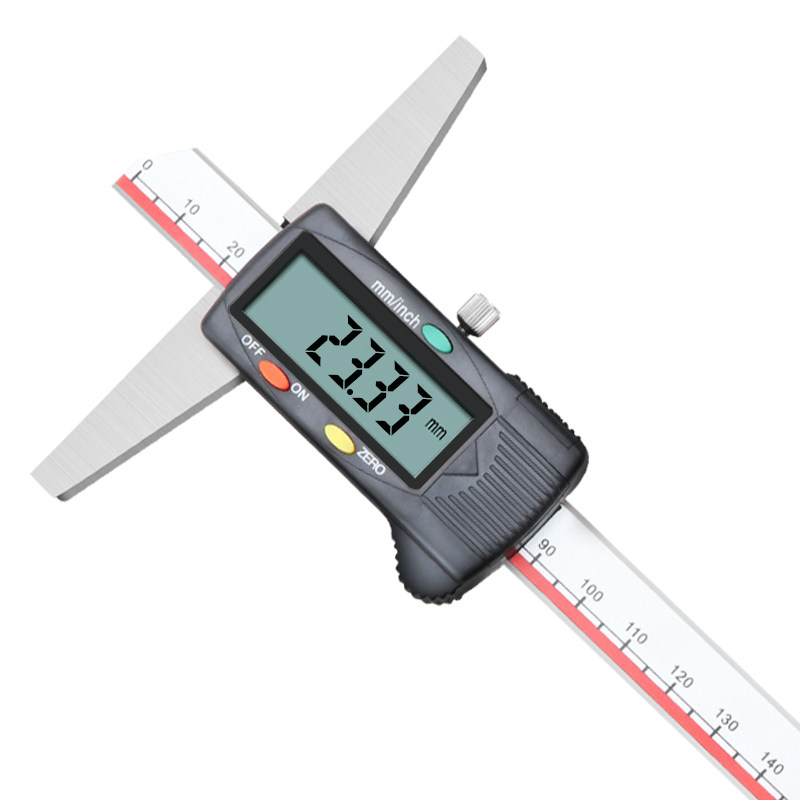 正品广陆数显卡尺电子度尺单钩头0-150-200-300mm测量电子数显卡尺