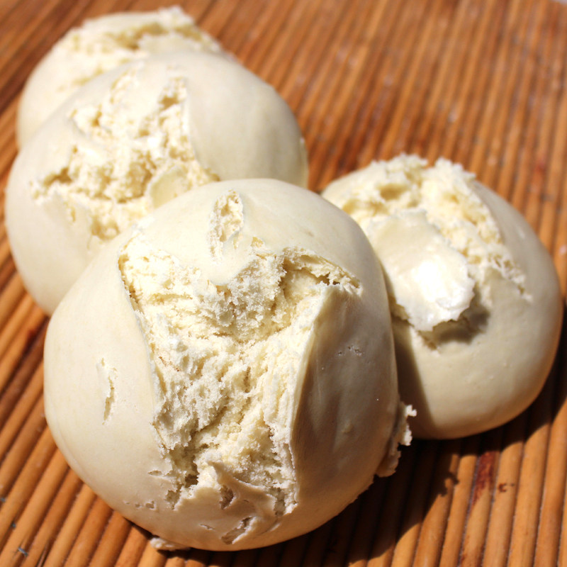 开花馒头密云农家自制手工老面碱面自磨面粉包点